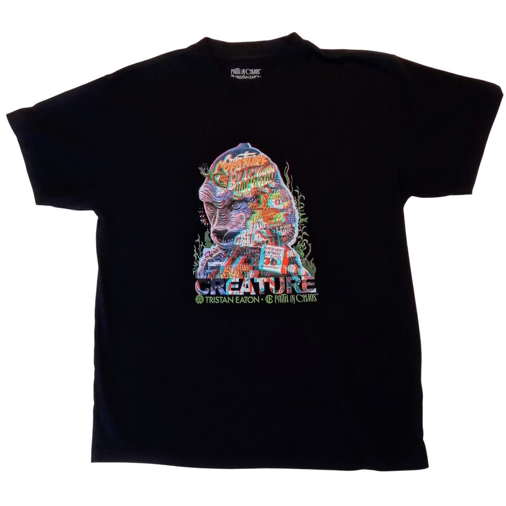 Creature Black Lagoon 3-D Tristan Eaton Faith in Chaos Graphic Monster Tee SZ M